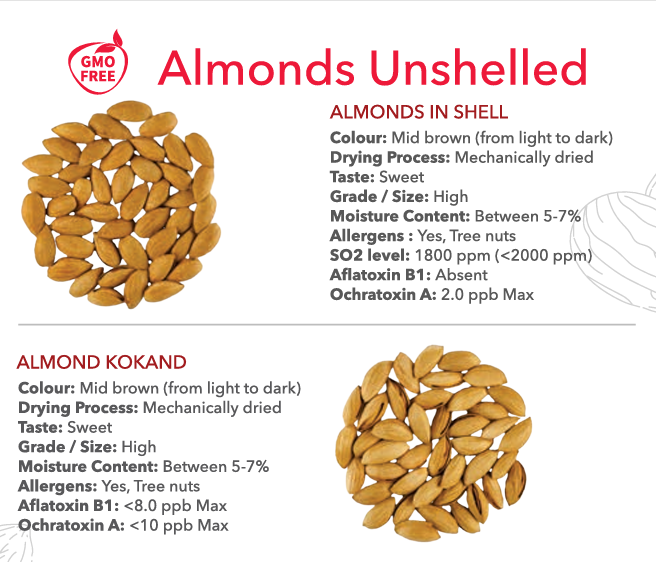 Almonds from Uzbekistan