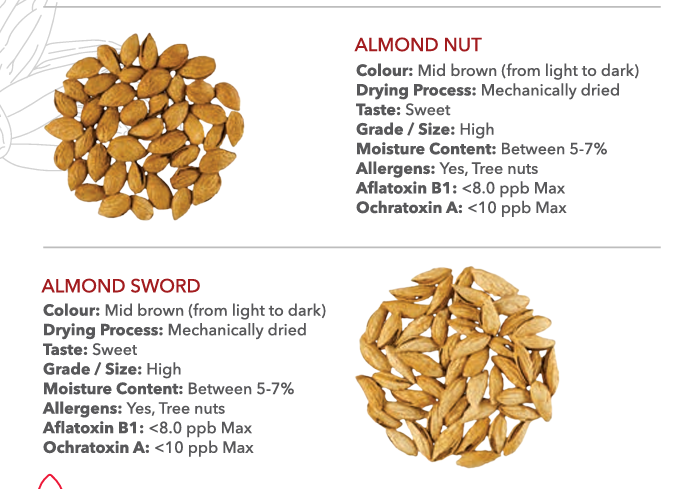 Almonds from Uzbekistan